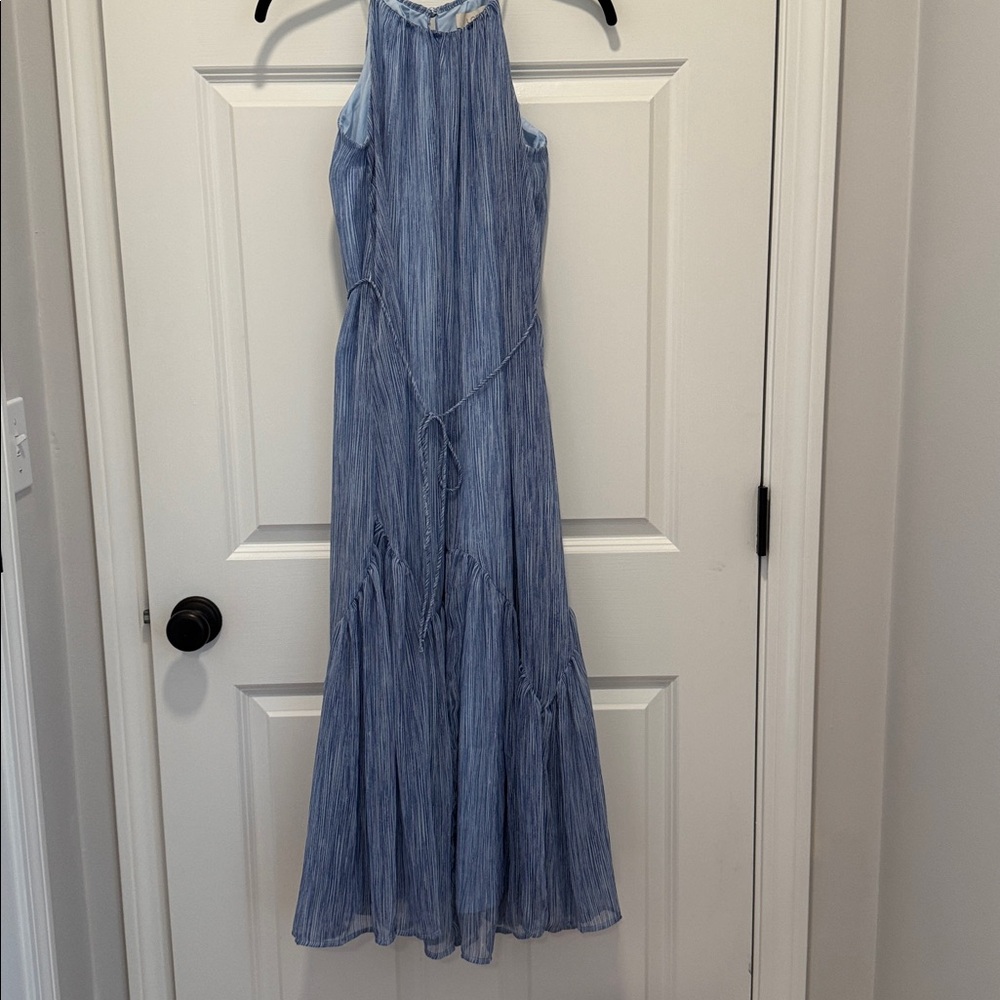 LOFT Flouncy Maxi Halter Dress
